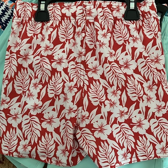 Class Club Starting Out Boys Hibiscus Palm Print Swim Shorts - Picture 3 of 4
